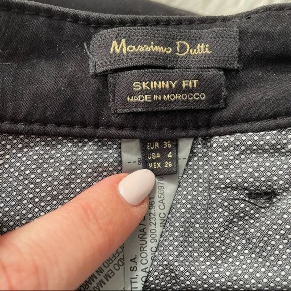 Massimo Dutti Slim Fit Black Skinny Jeans Size 4 - Picture 5 of 7